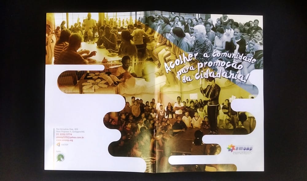 Projeto gráfico criado pela Técnica Comunicação e Arte — peça 1
